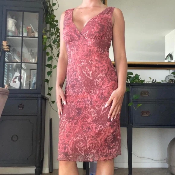 rampage red dress Vintage Rampage MIDI Dress